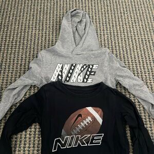 Two Nike long sleeve shirts size (5/6)